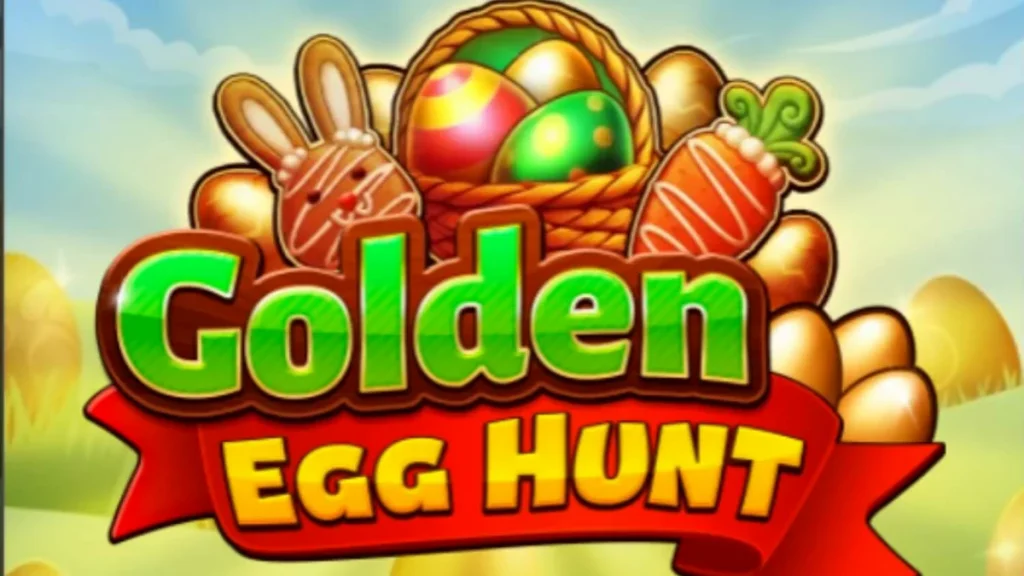 Tampilan visual slot Golden Egg Hunt dengan tema musim semi dan telur emas.