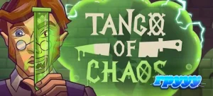 Tampilan visual slot Tango of Chaos dengan tema laboratorium eksperimental.